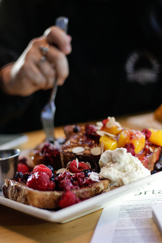 seattle organic restaurant - french toast