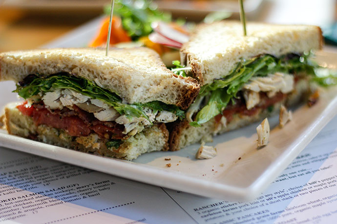 seattle organic restaurant - club sandwich gluten free