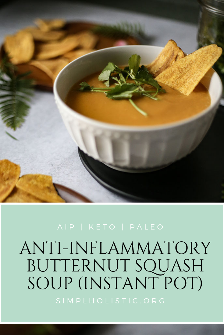 paleo, AIP, keto & dairy free anti inflammatory butternut squash soup