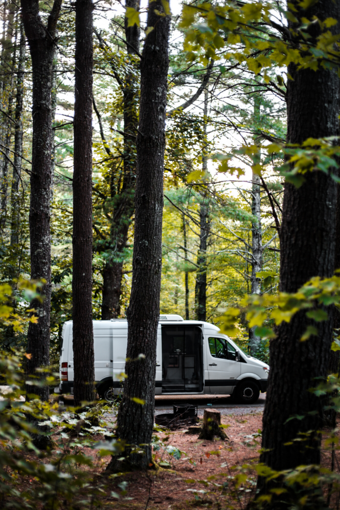 organic camping in a van | van life | emf free
